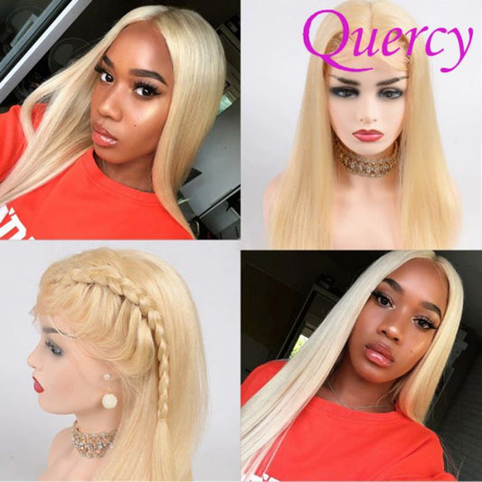 Ocean Quercy™ Blonde #613 lace front wig straight 180% density