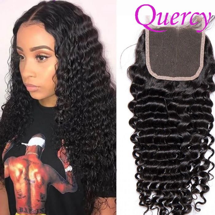 Ocean Quercy™ 8A lace closure 4*4inch deep curl